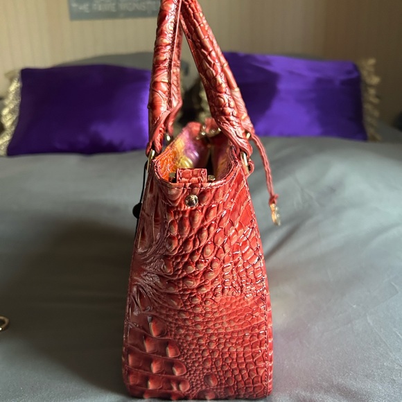 Brahmin Small Ashlee Glam Ombré (orange/pink) Leather - Picture 5 of 9